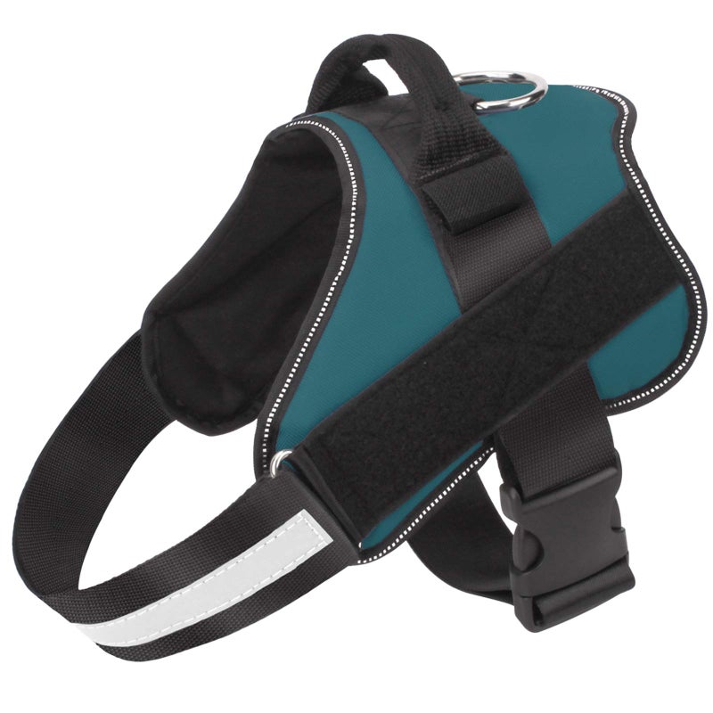 Bolux Dog Harness, No-Pull Reflective Dog Vest, Breathable Adjustable Pet Harness with Handle for Outdoor Walking - No More Pulling, Tugging or Choking (Turquoise, L) - Image 1